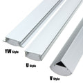 Aluminum under-cabinet LED channel with diffuser cover