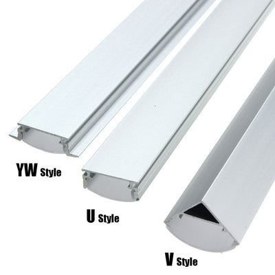 Aluminum under-cabinet LED channel with diffuser cover