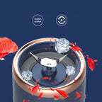 Blender shown with USB charging cable