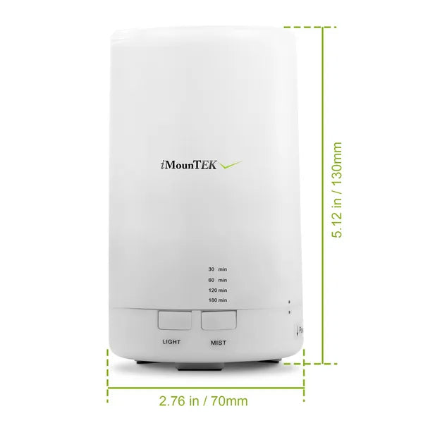 Close-up of diffuser's 7-color LED night light