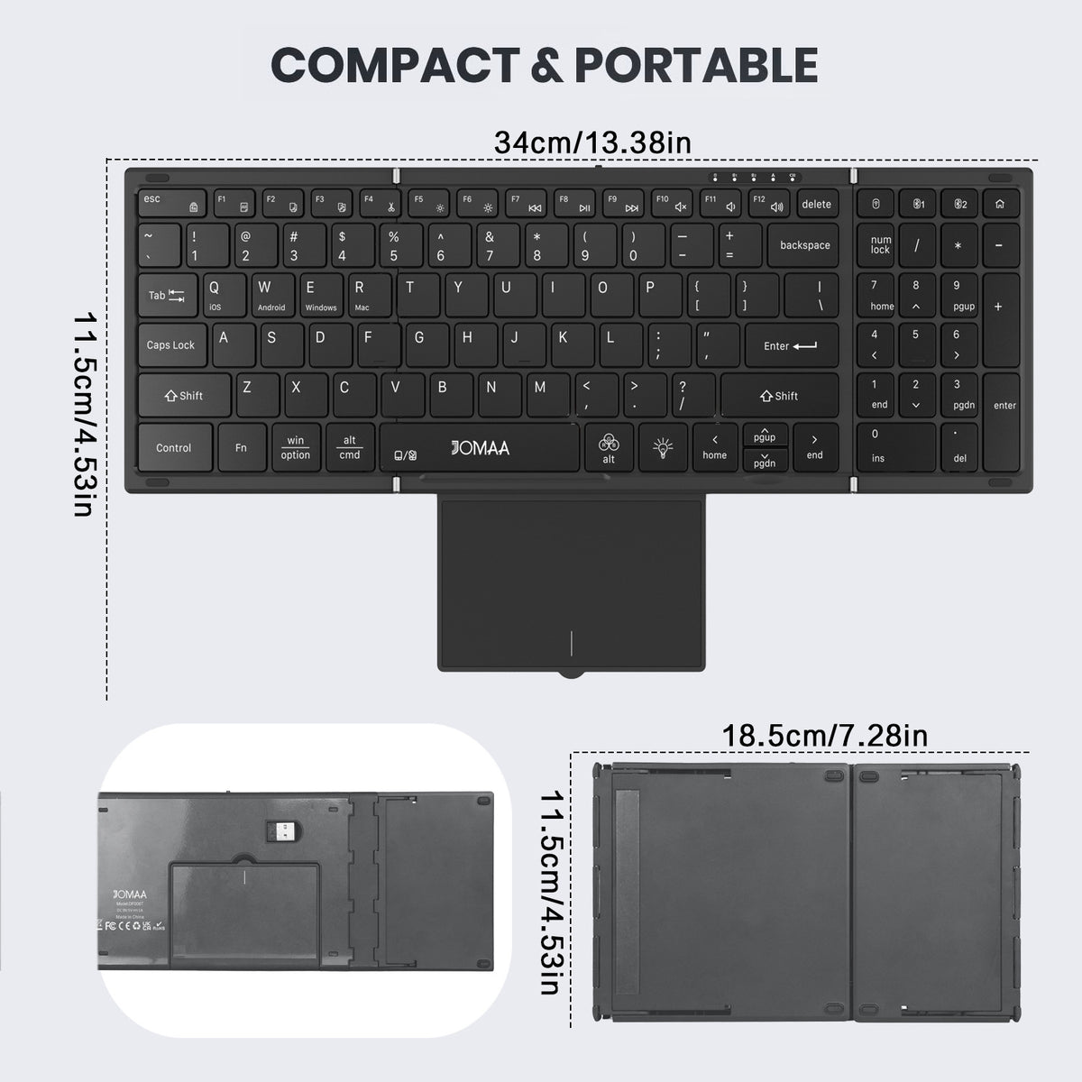 Close-up of keyboard's numeric keypad section