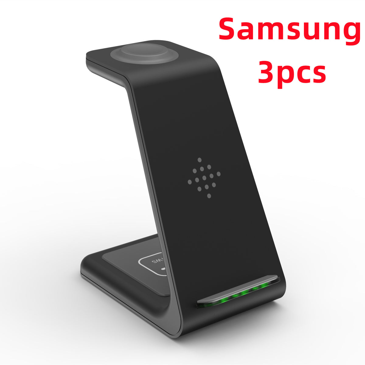 Compact 3-in-1 charging stand for desk setup