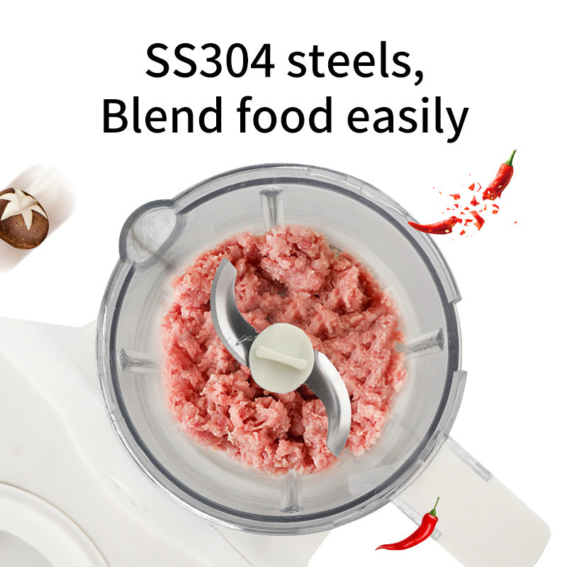 Compact baby food steamer and blender device