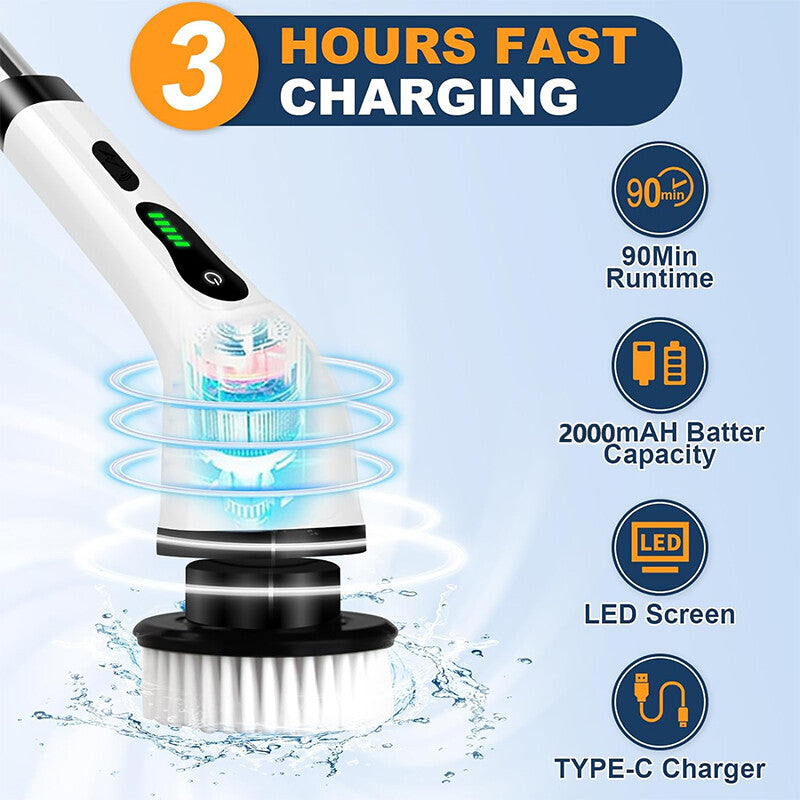 Cordless Electric Spin Scrubber