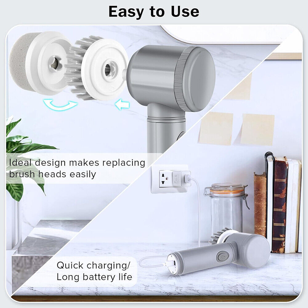 Cordless Rechargeable Cleaning Brush