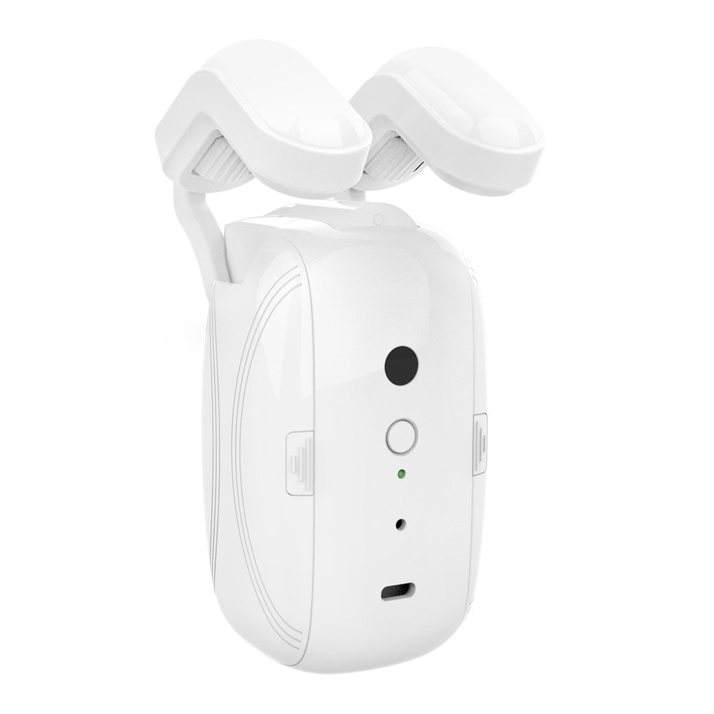 Curtain robot automatically opening white curtains