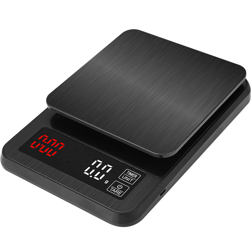 Digital kitchen scale with LCD display and timer function