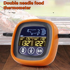 Digital meat thermometer with dual probes