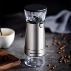Electric Coffee Grinder | USB Rechargeable Burr Mill