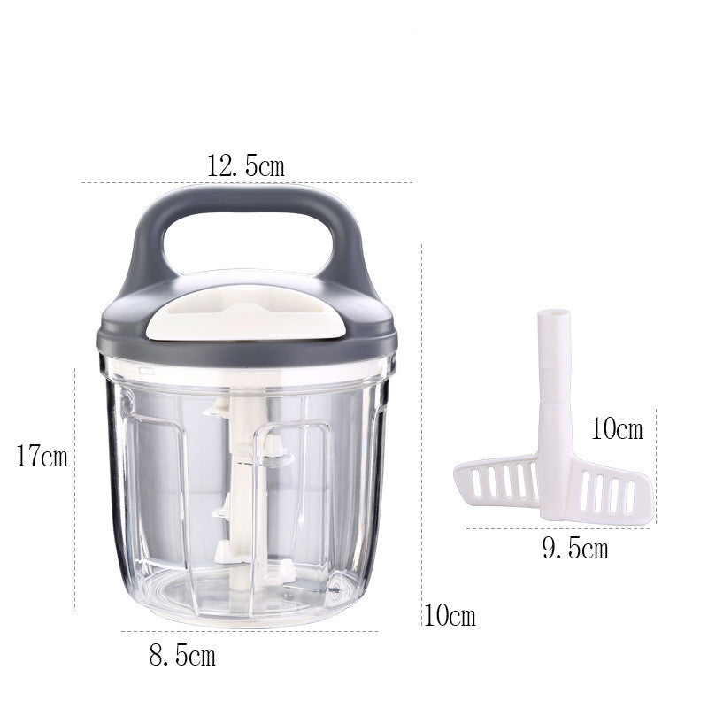 Grey multi-purpose chopper size comparison