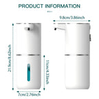 Hand-free foaming soap dispenser dispensing soap