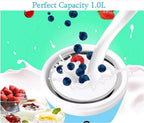 Homemade yogurt made using the automatic yogurt maker