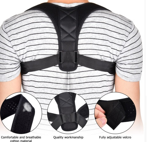 It fits approximately 28" to 36" in a one-size-fits-all design.