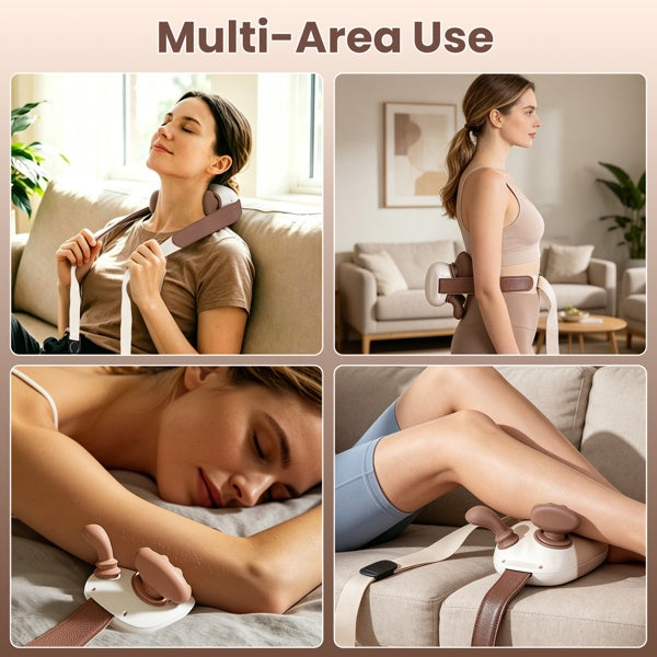 It's designed for the neck, shoulders, back, and legs.
