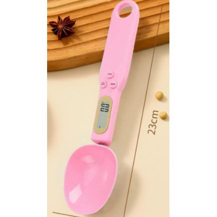 Kitchen cup scale shown in Pink color options