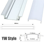 LED channel wall mount installation hardware