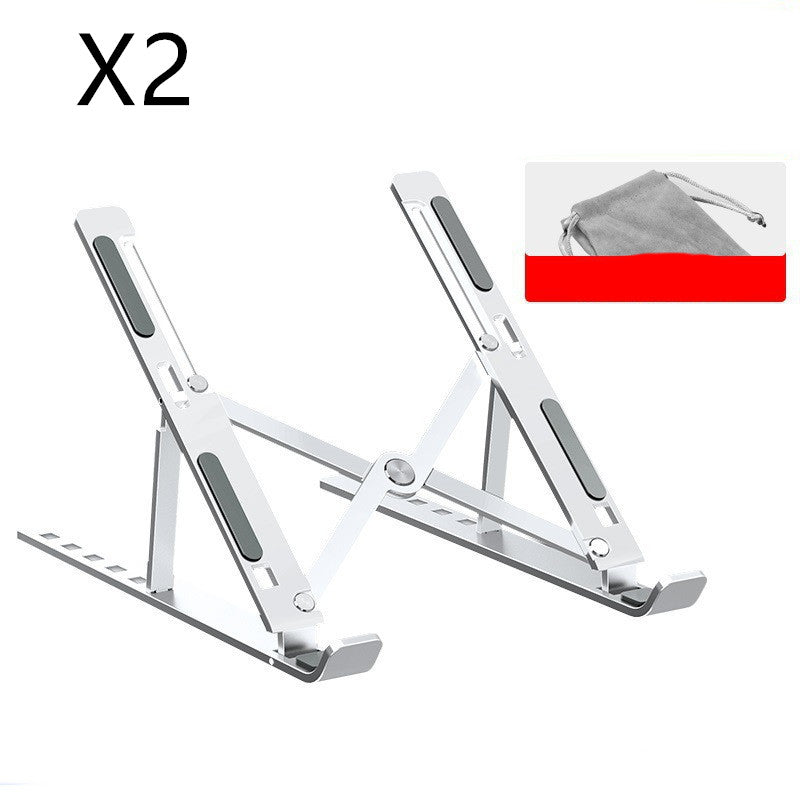 Laptop stand shown supporting a tablet