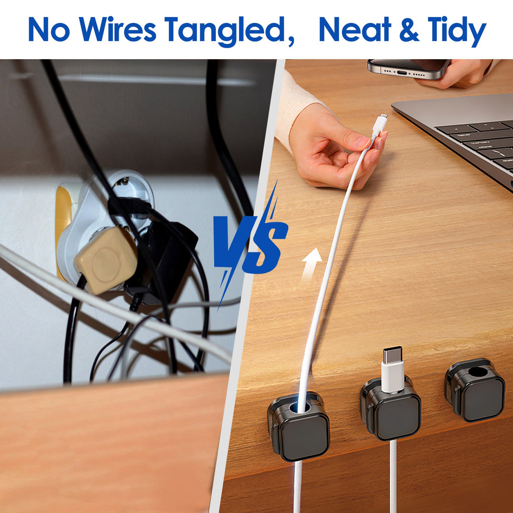Magnetic Cable Clips for Tangle-Free Cord Organization