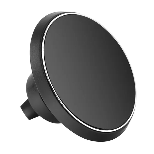 Magnetic wireless car charger mounted on air vent