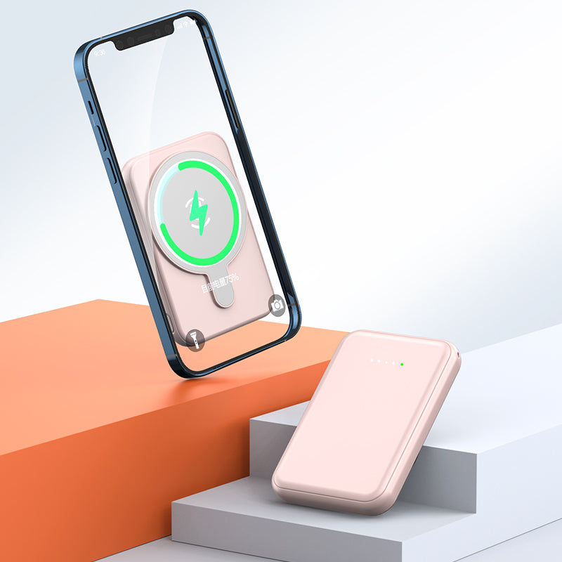 Mini Magnetic Power Bank | 5000mAh Wireless