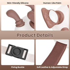 Neck massager worn hands-free with adjustable strap