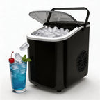 Portable Countertop Ice Maker | Self-Cleaning with Handle