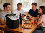 Portable Countertop Ice Maker with Self-Cleaning and Handle