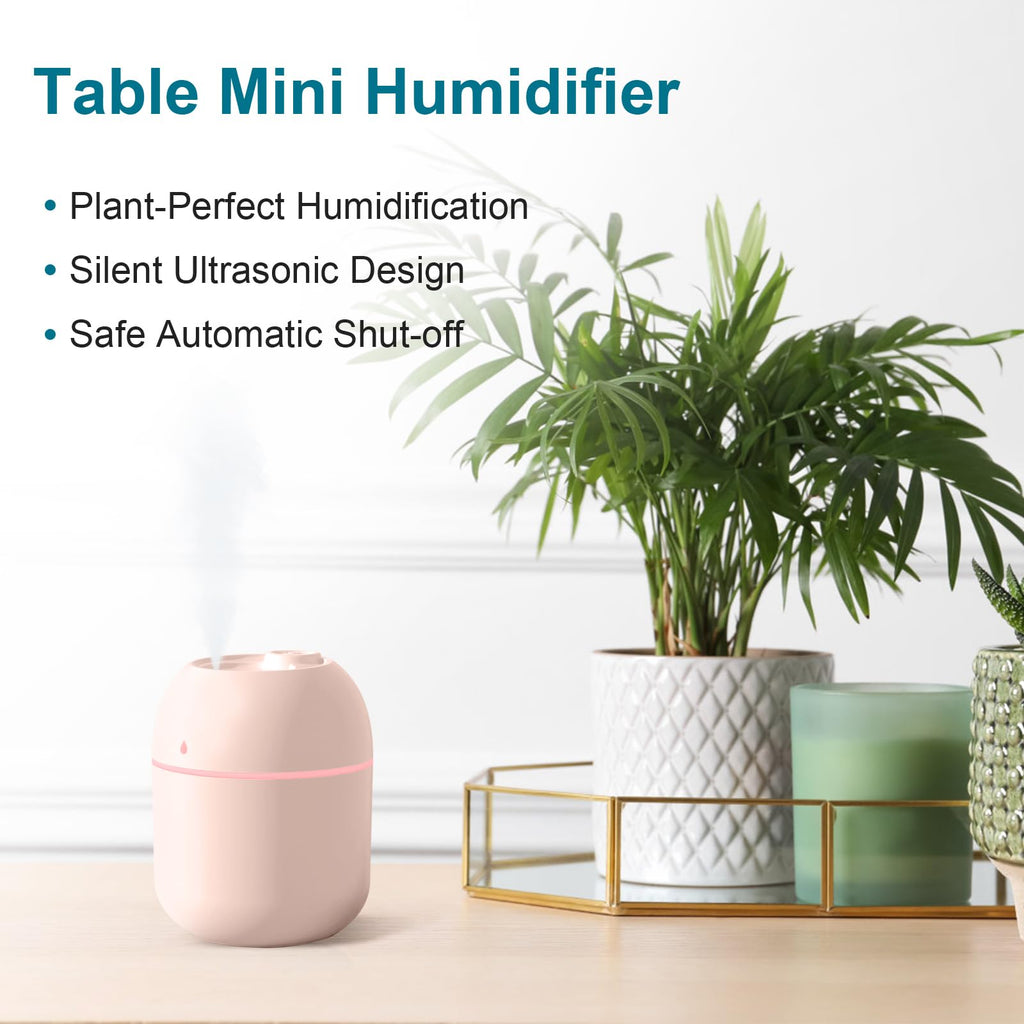 Portable mini humidifier releasing cool mist