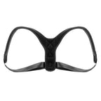 Posture corrector brace worn under clothing for discreet support
