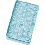 Silicone Ice Cube Tray with Lid | Round Ice Maker