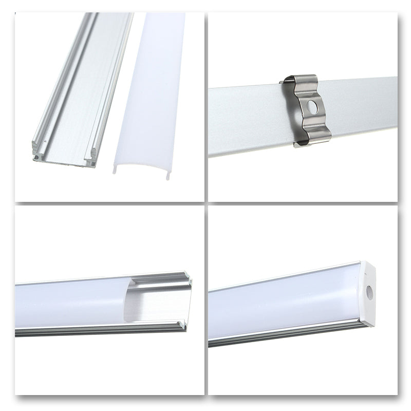 Under-cabinet aluminum LED profile set