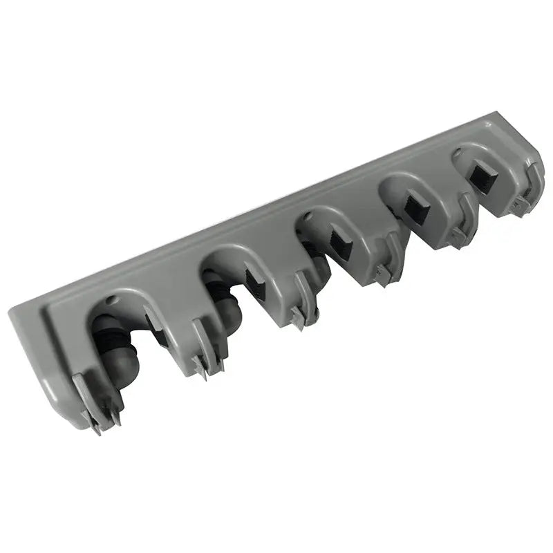 Wall-Mounted Broom Holder – Compact Plastic Clip for Clutter-Free Storage