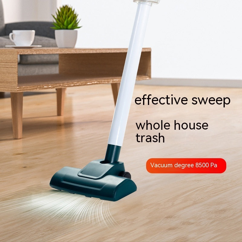 White handheld household vacuum cleaner