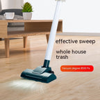 White handheld household vacuum cleaner
